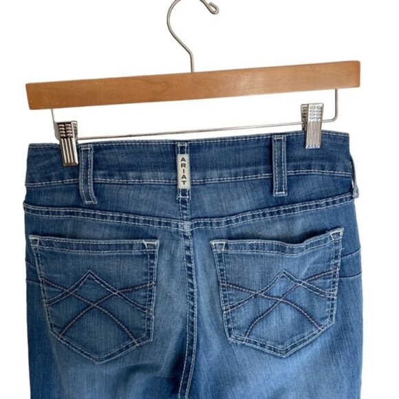 Ariat R.E.A.L Mid Rise Stretch Tulip Stackable Straight Leg Jean 27S - Picture 6 of 6